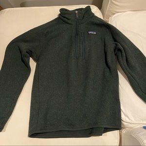 Mens Dark Green Patagonia Quarter Zip